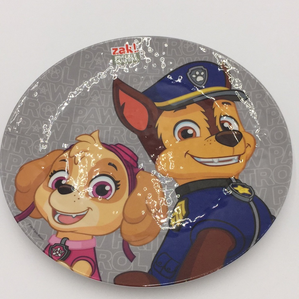 Paw Patrol 9” Children’s Kids Melamine Dinner Plate Skye & Chase BPA Free